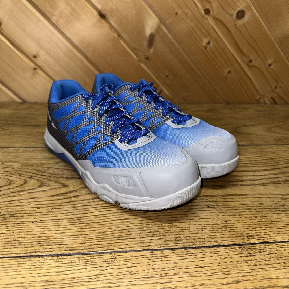 Reebok Speed TR Safety Shoes Blue/Gray Composite Toe EUC | Women's 8.5W $115